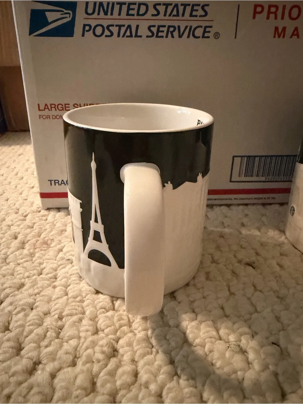 Starbucks 4 Relief Mugs (Paris Berlin Prague Athens)